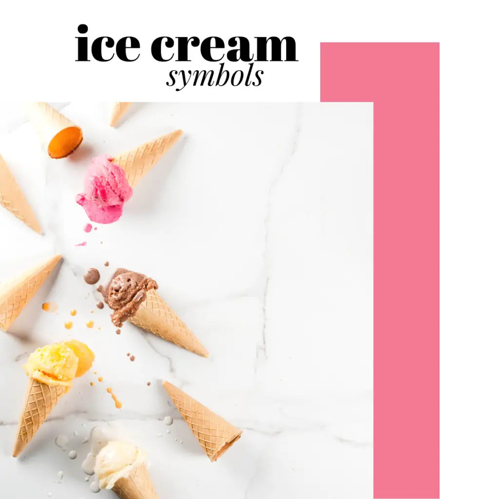 ice cream symbols
